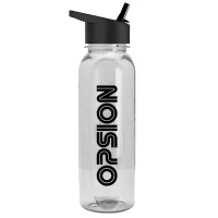 Garyline® Boss Embossed Tritan® Bottle with Flip-Straw Lid - 24 oz.