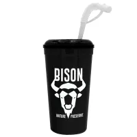 Garyline® Supersize Stadium Cup with Straw Lid - 32 oz.