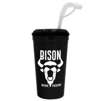 Garyline® Supersize Stadium Cup with Straw Lid - 32 oz.