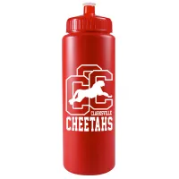 32 Oz. Sports Quart Bottle w/Push Pull Cap (White Or Frost)