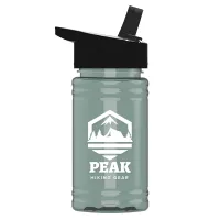 Garyline® Mini RPET Bottle with Flip-Straw Lid - 16 oz.