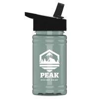 Garyline® Mini RPET Bottle with Flip-Straw Lid - 16 oz.