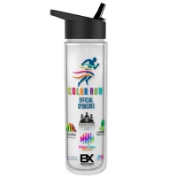 Garyline® Chiller Insulated Bottle with Flip-Straw Lid and Full-Color Insert - 16 oz.