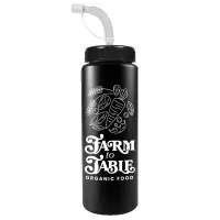 Garyline® Quart Sport Bottle with Straw Lid - 32 oz.