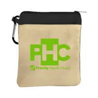 Garyline® Canvas Zipper Pouch with Carabiner