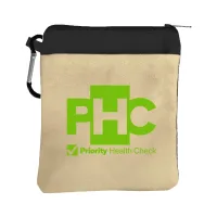 Garyline® Canvas Zipper Pouch with Carabiner