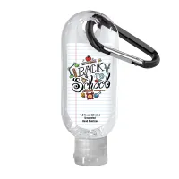 Clear Sanitizer in Clear Bottle with Carabiner - 1.9 oz.