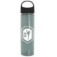 Garyline® Slim Fit RPET Bottle with Oval Crest Lid - 24 oz.