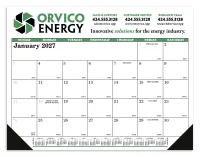 Skinner & Kennedy® Desk Pad Calendar