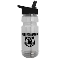 Garyline® Trainer Clear Bottle with Flip-Straw Lid - 24 oz.