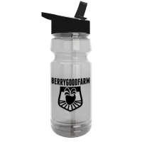 Garyline® Trainer Clear Bottle with Flip-Straw Lid - 24 oz.