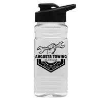 Garyline® Clear Bottle with Drink-Thru Lid - 20 oz.