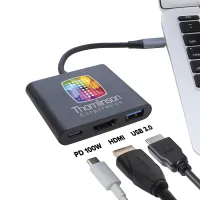 Compact 3-in-1 HDMI USB Hub