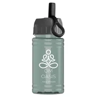 Garyline® Mini RPET Bottle with Ring-Straw Lid - 16 oz.