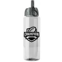 Garyline® Guzzler Bottle with Ring-Straw Lid - 32 oz.