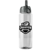 Garyline® Guzzler Bottle with Ring-Straw Lid - 32 oz.