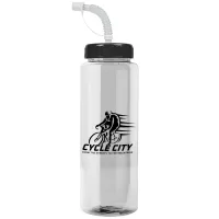 Garyline® Guzzler Bottle with Straw Lid - 32 oz.