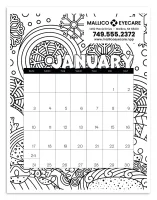 Triumph® Calendars Small Monthly Desk Pad Calendar - Coloring
