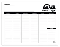 Triumph® Calendars Small Weekly Desk Pad - Black & White Calendar
