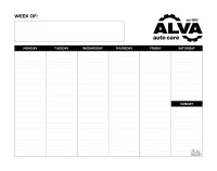 Triumph® Calendars Small Weekly Desk Pad - Black & White Calendar