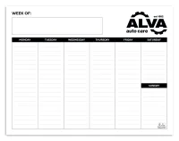 Triumph® Calendars Small Weekly Desk Pad - Black & White Calendar