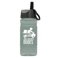 Garyline® RPET Bottle with Ring-Straw Lid - 20 oz.