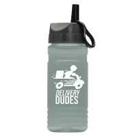 Garyline® RPET Bottle with Ring-Straw Lid - 20 oz.