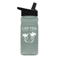 Garyline® RPET Bottle with Flip-Straw Lid - 20 oz.