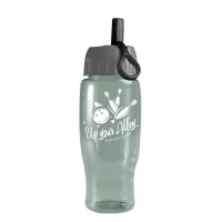 Garyline® Poly+ Recycled Bottle with Ring-Straw Lid - 27 oz.