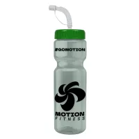 Garyline® Champ Recycled Bottle with Straw Lid - 28 oz.