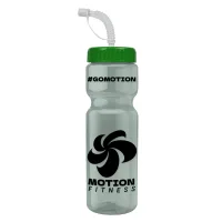 Garyline® Champ Recycled Bottle with Straw Lid - 28 oz.