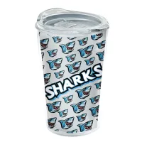 Garyline® Transparent Tumbler with Slider Lid and Full-Color Insert - 14 oz.