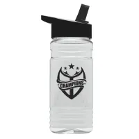 Garyline® Groove Tritan® Bottle with Flip-Straw Lid - 20 oz.