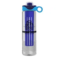 Garyline® Wave Tritan® Bottle with Two-Tone Drink-Thru Lid with Silicone Loop and Infuser - 24 oz.