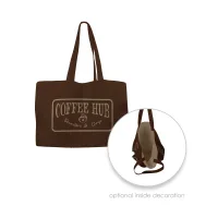 Toddy® Gear 14" x 10" x 5" Poly Canvas 5-Panel Tote with 5" Gusset
