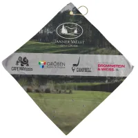 16'' X 16'' Full Color Microfiber Golf Towel