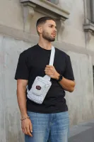 Grey Moonyx Crossbody Bag