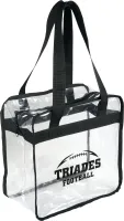 Game Day Clear Zippered Safety Tote