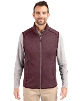 Cutter & Buck Mainsail Sweater-Knit Mens Full Zip Vest