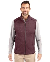 Cutter & Buck Mainsail Sweater-Knit Mens Full Zip Vest