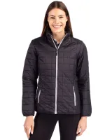 Cutter & Buck Rainier PrimaLoftÂ® Womens Eco Insulated Full Zip Puffer Jacket