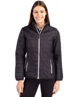 Cutter & Buck Rainier PrimaLoftÂ® Womens Eco Insulated Full Zip Puffer Jacket