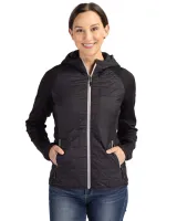 Cutter & Buck Rainier Primaloft Eco Womens Full Zip Hybrid Jacket