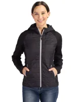 Cutter & Buck Rainier Primaloft Eco Womens Full Zip Hybrid Jacket