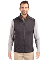 Cutter & Buck Mainsail Sweater-Knit Mens Big and Tall Full Zip Vest