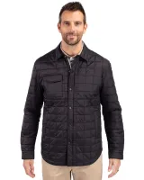 Cutter & Buck Rainier PrimaLoftÂ® Mens Big and Tall Eco Insulated Quilted Shirt Jacket