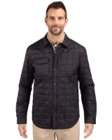 Cutter & Buck Rainier PrimaLoftÂ® Mens Big and Tall Eco Insulated Quilted Shirt Jacket