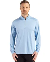 Cutter & Buck Coastline Recycled Double Peached Mens Quarter Zip Pullover