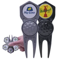 Divot Tool Fidget Spinner with Removable Ball Marker