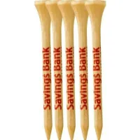 5 Pack of Wood Golf Tees 3-1/4"